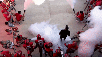 Red Wolves Entrance GIF by Arkansas State Athletics