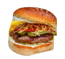 Burger Sticker by Damak Ustası