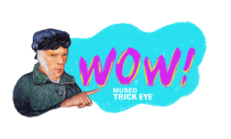 Vincent Wow Sticker by TrickEye