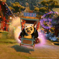 lets go panda GIF by DreamWorks Animation