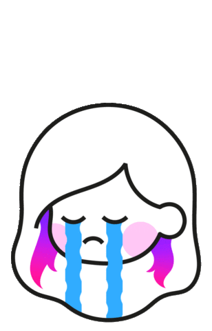 Sad Cry Sticker