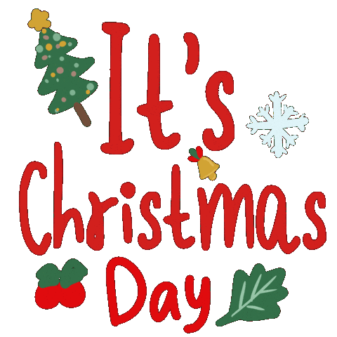 Merry Christmas Sticker by Folksy Canvas