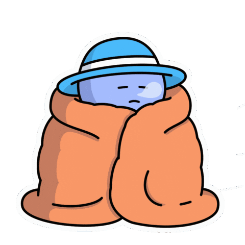 Stay Warm Sticker by Kudai