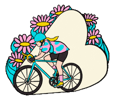 Flowers Bike Sticker by Lara Paulussen