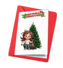 Boys Girls Christmas Sticker