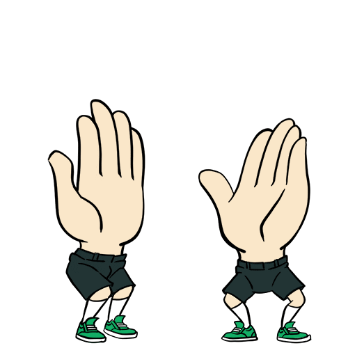 Highfive Sticker