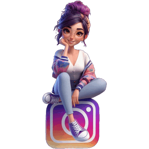 Girl Instagram Sticker