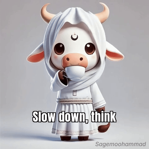 Think Slow Down GIF by Sagemoohammad