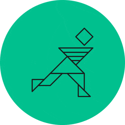 Tangram Sticker by Studio Ellair