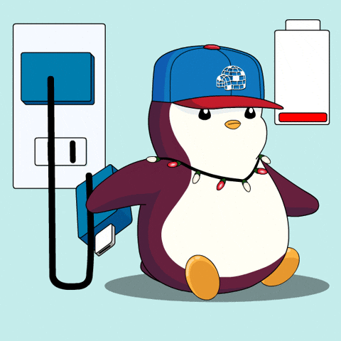 Power Charging GIF by Pudgy Penguins