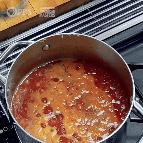 Red Sauce Cooking GIF by American Masters on PBS