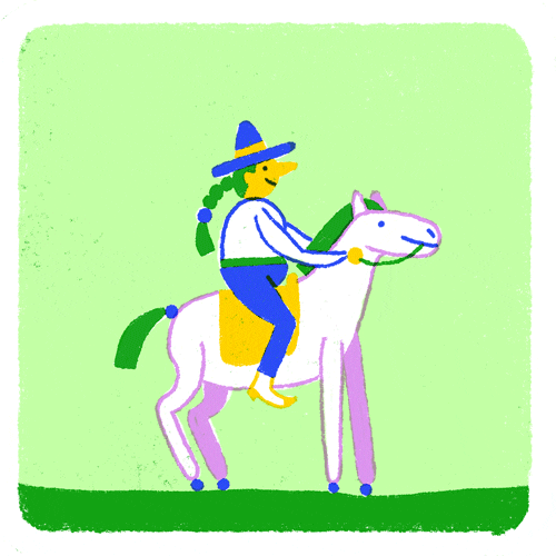 Illustration Horse GIF