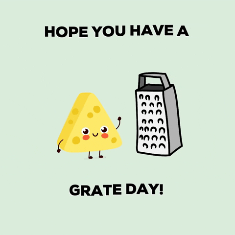 Cheese Have A Great Day GIF by Bells and Wishes