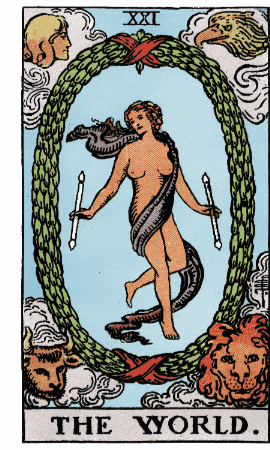 The World Major Arcana GIF by Luna y el Tarot