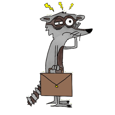 Confused Estres Sticker