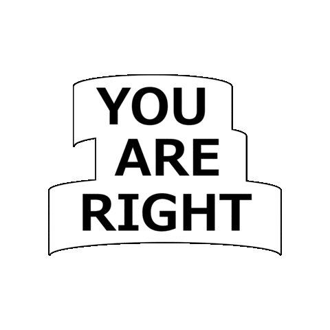 youareright.apparel Sticker