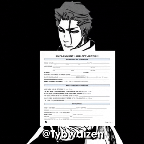 Bleach Job Application GIF