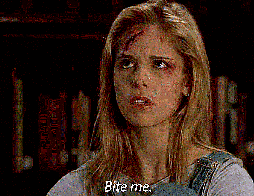 Bite Me Buffy The Vampire Slayer GIF - Find & Share on GIPHY