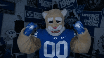 Celebration Mind Blown GIF by BYU Cougars