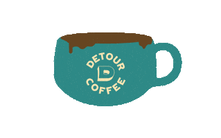 Coffee Cup Sticker by DetourCoffee