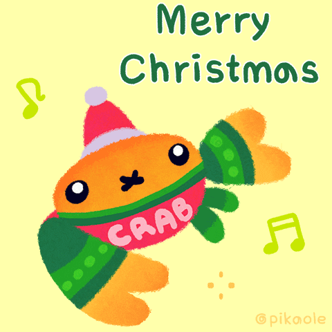 Merry Christmas GIF by pikaole