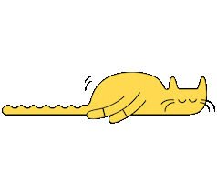 Tired Cat Sticker by Smalls