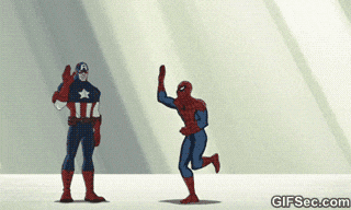 High Five The Avengers GIF