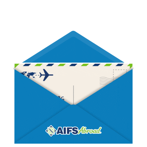 Letter Go Abroad Sticker by AIFS Abroad | Study Abroad & International Internships