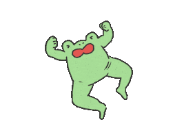 Frog Wa Sticker by Nou