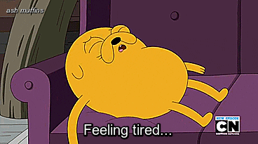 tired adventure time GIF
