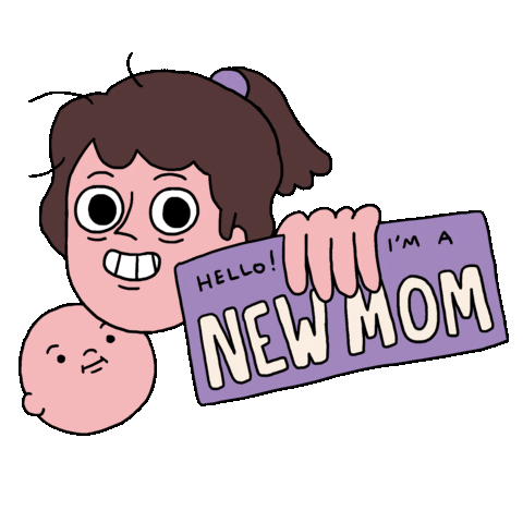 Baby Hello Sticker by Sherchle