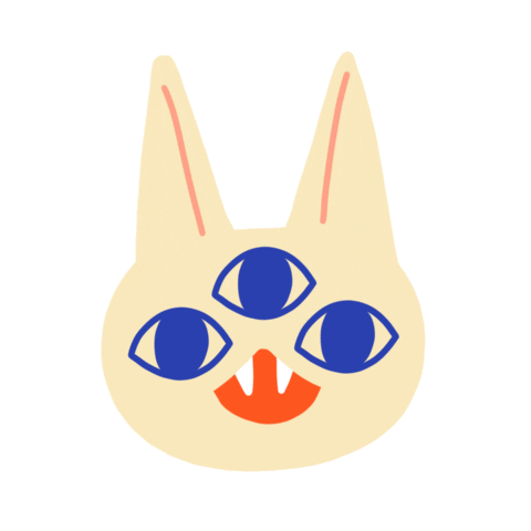 Third Eye Cat Sticker by heidiroo