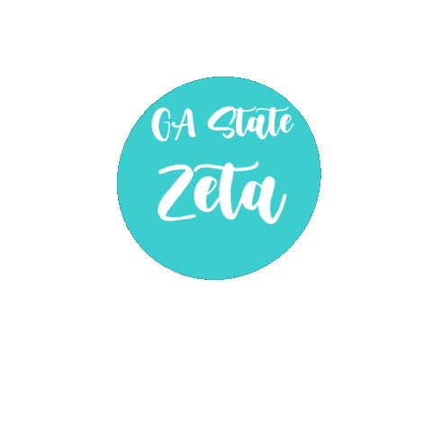 Georgia State  Zeta Tau Alpha Sticker