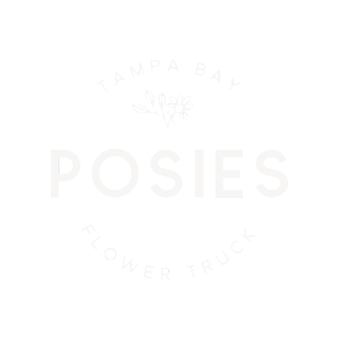 Posies Flower Truck Sticker