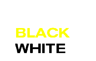 Yellow Black And White Sticker