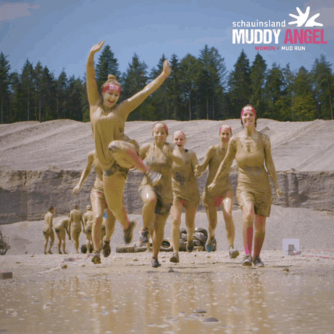 Muddy Angel Run GIF