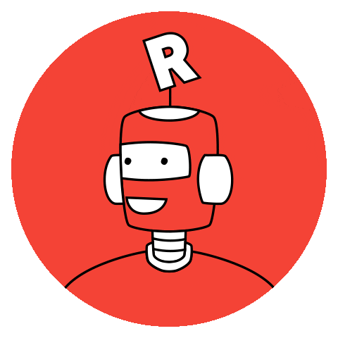 Friends Robot Sticker by Rawww