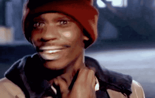 Dave Chapelle crackhead scratching gif