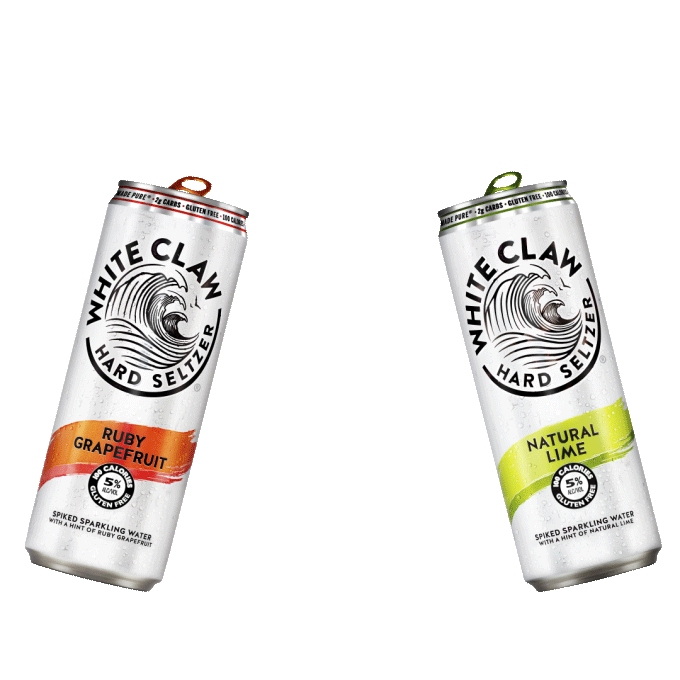 Happy Hour Drinks Sticker by White Claw Hard Seltzer for iOS & Android