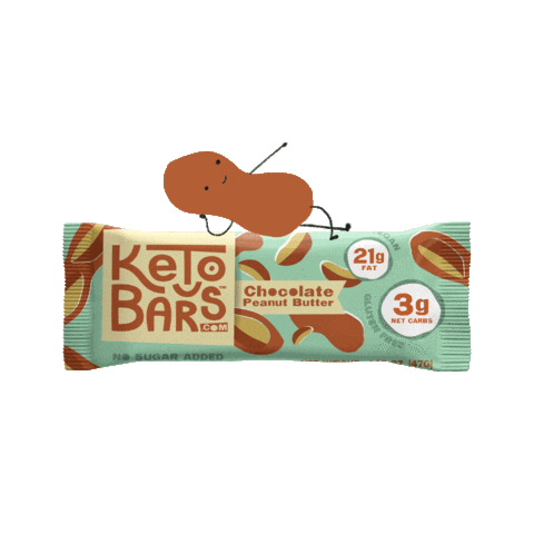 Peanut Butter Chocolate Sticker by Keto Bars