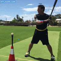 Hitting Home Run GIF by Hit Lasers