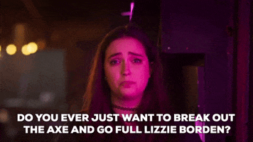 Lizzie Borden Reaction GIF by Hop To It Productions