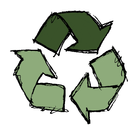 Trash Recycle Sticker by Louisa Dellert