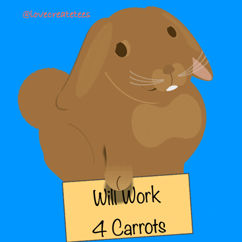 Work Rabbit GIF