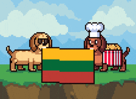 Dog Pixel GIF by Abstract HotDogs