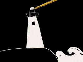 The Way Lighthouse GIF by Barbara Pozzi