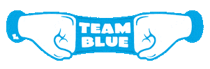 Team Blue Sticker by Louisiana Blue