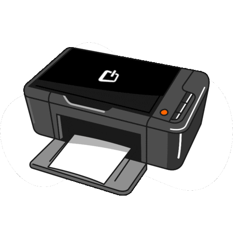 Computador Impressora Sticker by Rede Primetek