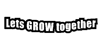 Lets Grow Together Sticker