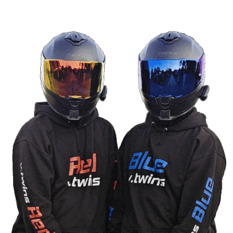Red And Blue Love Sticker